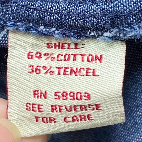 Reba Womens Denim Midi Skirt M Cowgirl Boho Festival Studded Pull On Cottagecore - Picture 8 of 9